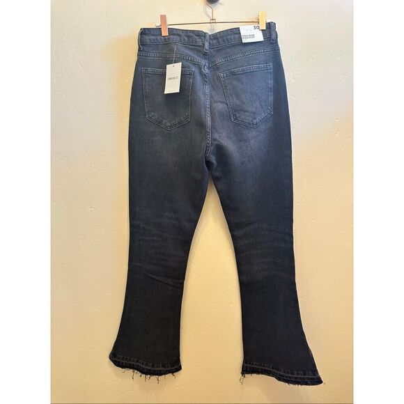 Forever 21 Black High Rise Bootcut Jeans Size 30 New - Picture 4 of 4